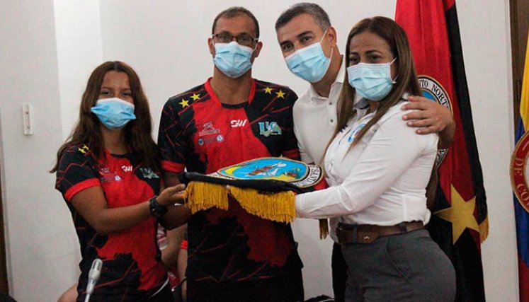 David Carrillo Rozo, abanderado de Norte de Santander. 