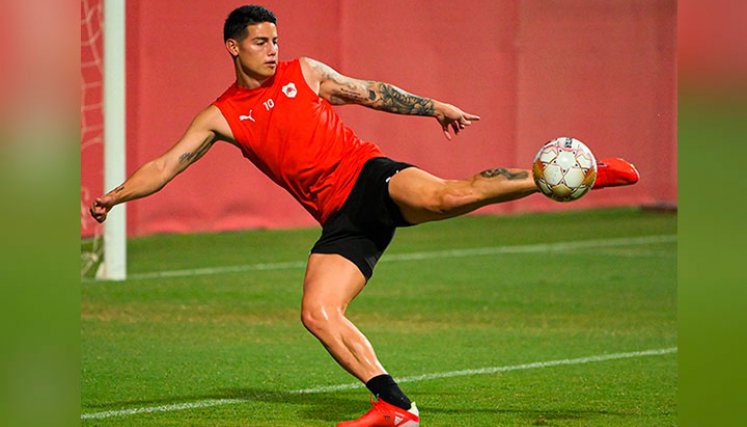 James Rodriguez, volante del Al-Rayyan.