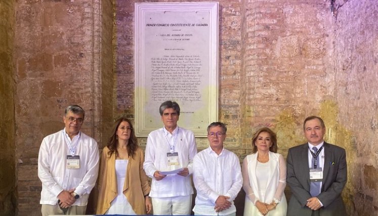Los presidentes de las altas cortes se reunieron en Villa del Rosario./Foto cortesía