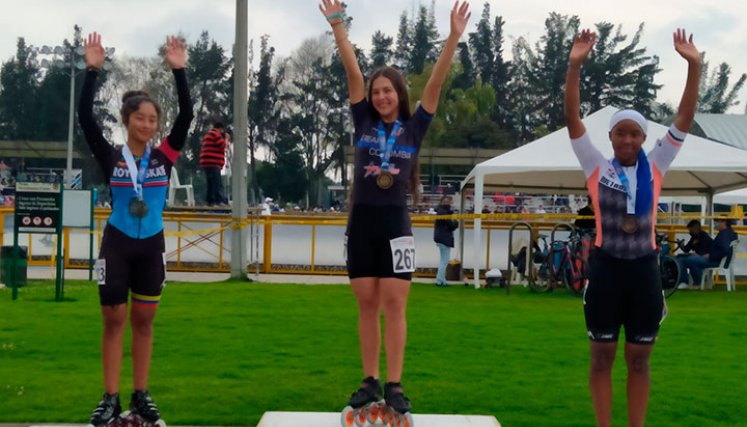 Mariana Vacca, patinadora cucuteña del Club Crear Colombia. 