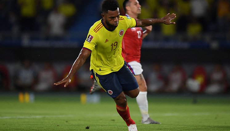 Miguel Ángel Borja, delantero de la Selección Colombia. 