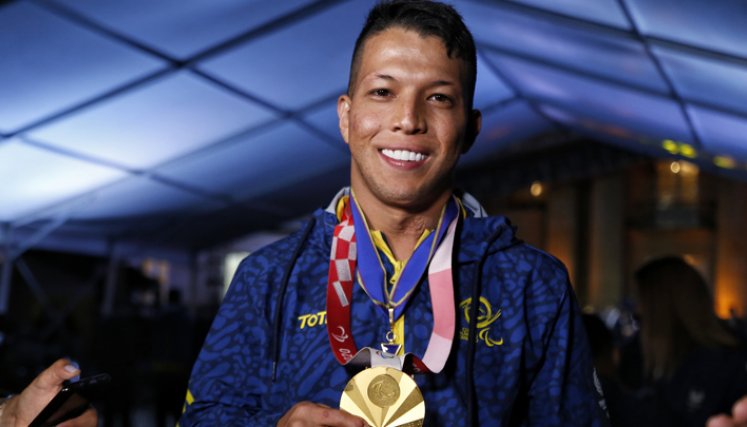Nelson Crispín obtuvo 4 medallas en diferentes categorías de natación, en los pasados Juegos Paralímpicos. / Foto: Colprensa