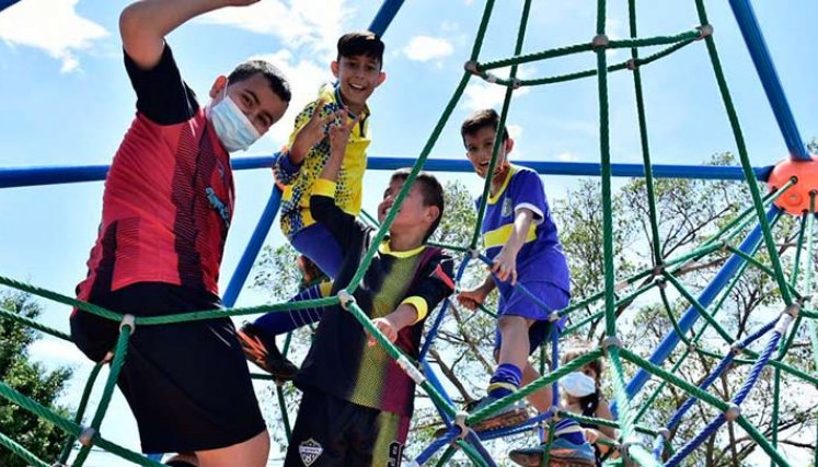 Parque Arco Iris en el barrio La Libertad fue inaugurado./Foto Cortesía
