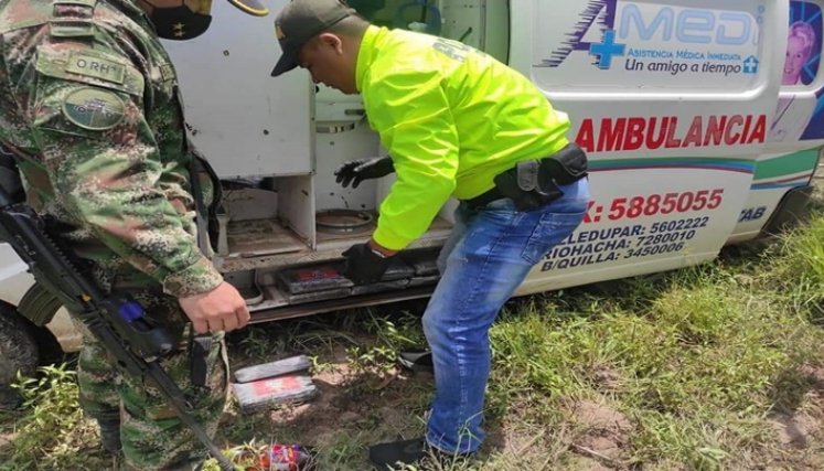 En un puesto de control militar fue donde descubrieron el cargamento.