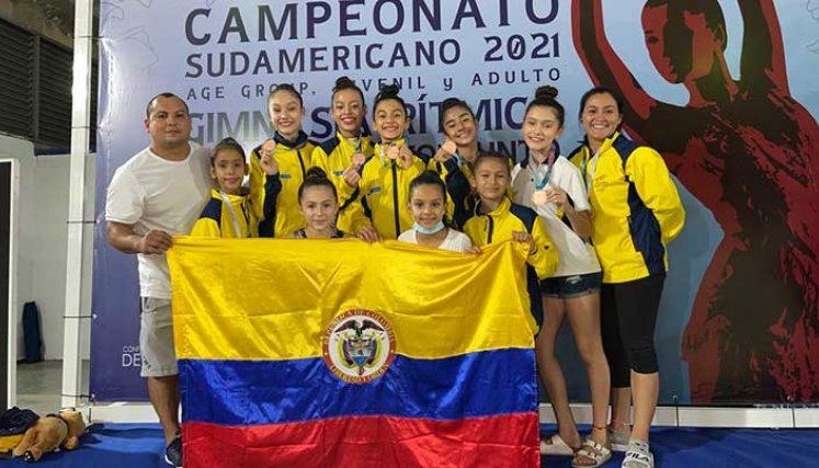 Las niñas de gimnasia rítmica de Norte de Santander, representando a Colombia tuvieron una destacada presentación ene suramericano.