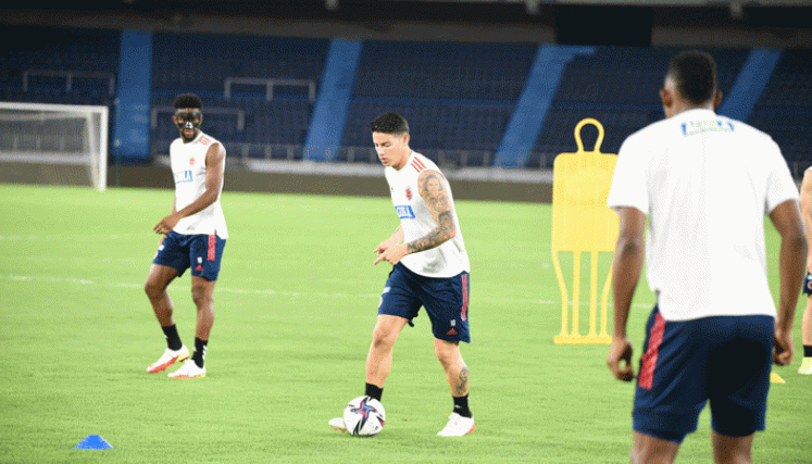 Entrenamiento de la Selección Colombia