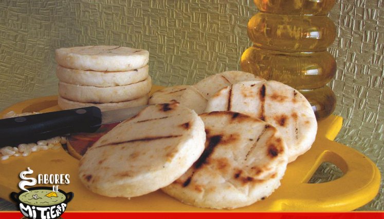 Arepas de maíz pilao blanco