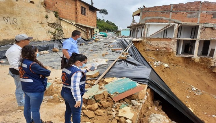 Un total de diez mil millones de pesos se requieren para conjurar la emergencia ocasionada por una falla geológica en el municipio de Convención. / Foto: Cortesía / La Opinión         