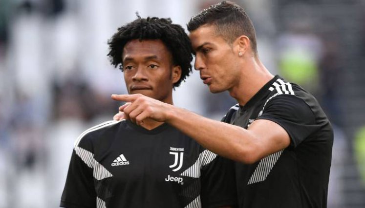 Cuadrado y Cristiano Ronaldo.