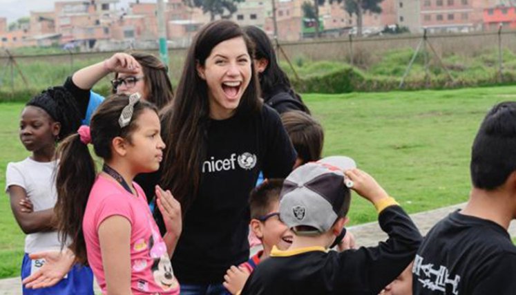 Como embajadora de Unicef, para Johanna Morales su causa son los niños. / Foto: Cortesía Unicef