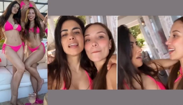Las mujeres departieron en un evento en una paradisiaca playa 