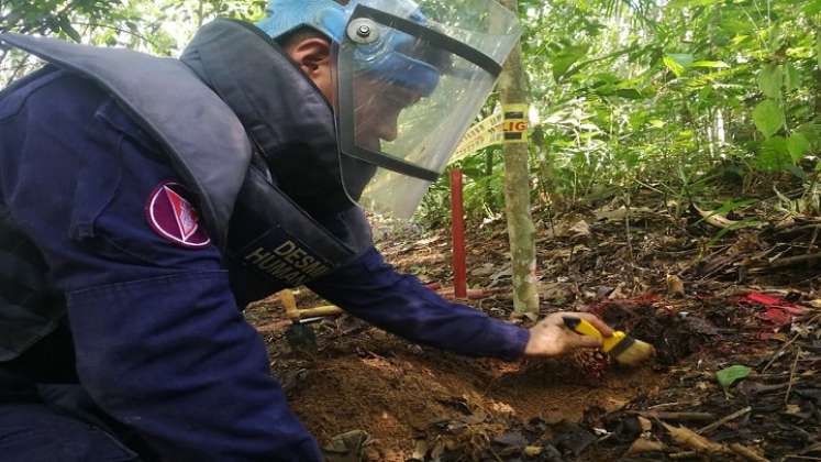 Militares y policías víctimas de minas antipersona piden abrir un macroproceso por esos hechos. /COlprensa