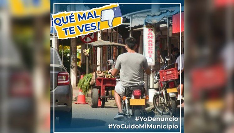 ¡Qué mal te ves! Así exponen a infractores en Los Patios./Foto: cortesía