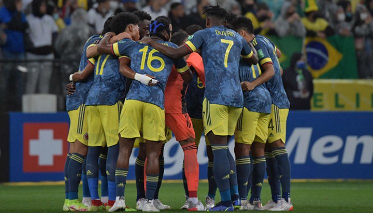 Selección Colombia vs Brasil. 