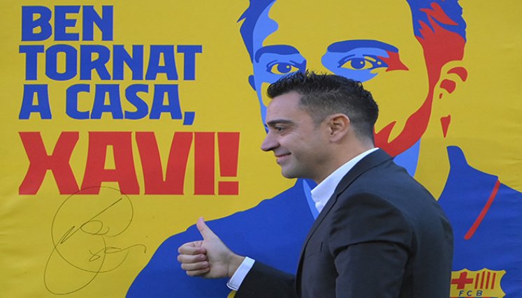 Xavi Hernández fue presentado como nuevo entrenador del Barcelona