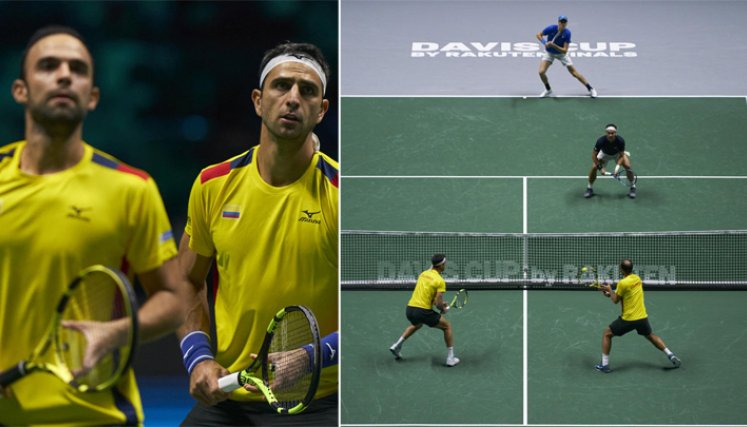 Juan Sebastián Cabal y Robert Farah se llevaron otra batalla, esta vez ante Fabio Fognini y Jannik Sinner por 6-2, 5-7, 7-6 (6). / Foto: Fedecoltenis