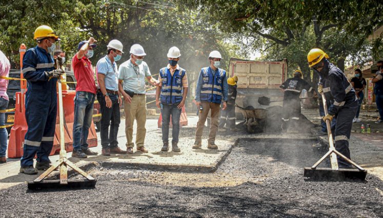Serán intervenidos los puntos priorizados en la ciudad, programa que beneficiará a las 10 comunas y mediante el cual estiman reparar cerca de 4.000 huecos. / Foto: Alcaldía de Cúcuta