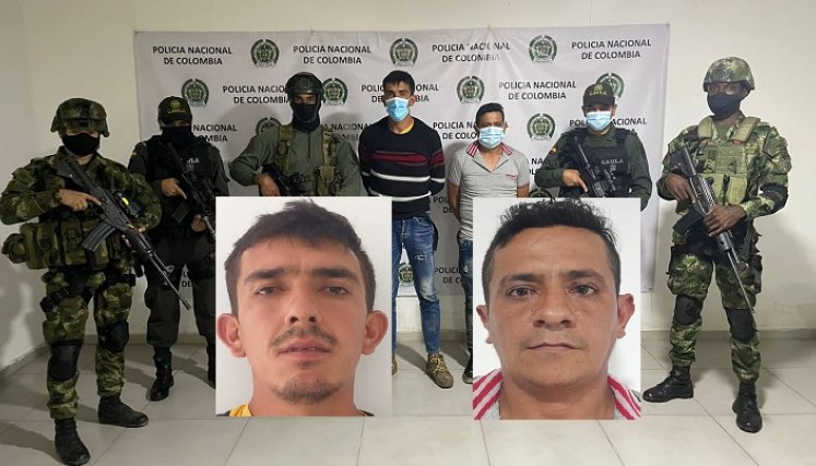 Eider Pino y Dago Carrascal fueron detenidos en Teorama.
