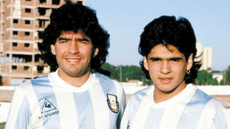 Diego y Hugo Maradona. 