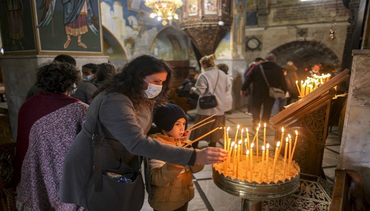 Familias judías han venido de turismo a Nazaret por esta época de Navidad. /AFP