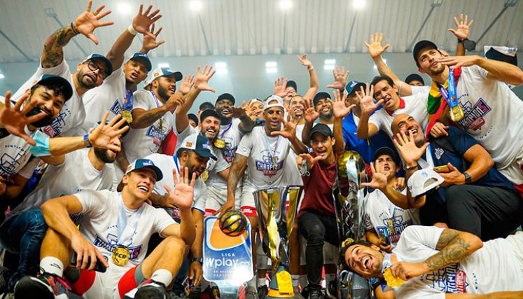Titanes de Barranquilla, campeón de la Liga colombiana 2021-II.