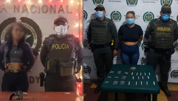 Dos mujeres fueron capturadas en las últimas horas en Cúcuta. / Foto: Policía