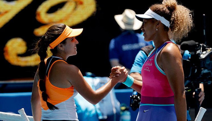 Camila Osorio vs Naomi Osaka, primera ronda del  Abierto de Australia.