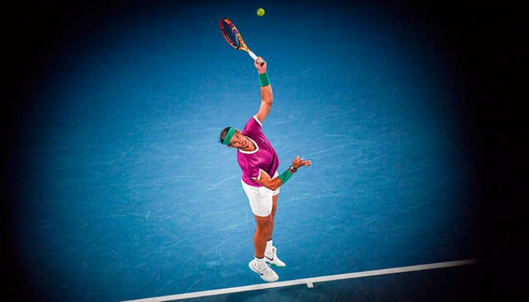Rafael Nadal, finalista del Abierto de Australia. 