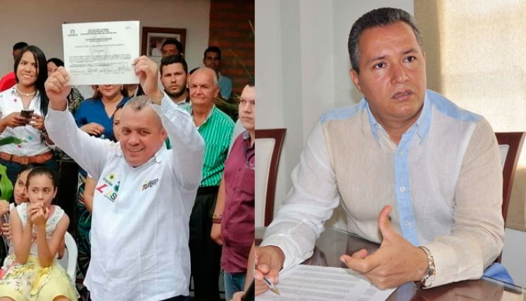 La Sala de Decisión dispuso declarar electo como alcalde de Villa del Rosario para el periodo 2020-2023 a Carlos Julio Socha Hernández (derecha), quien en las elecciones de 2019 fue avalado por el Partido de la U.