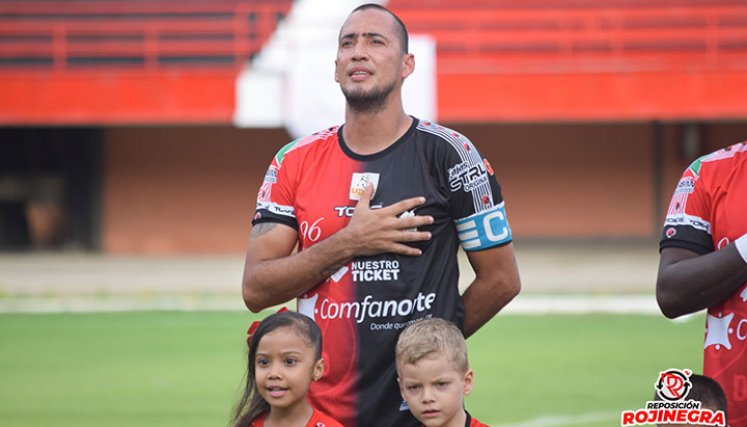 Braynner García, defensor cucuteño. Foto: Reposición Rojinegra. 