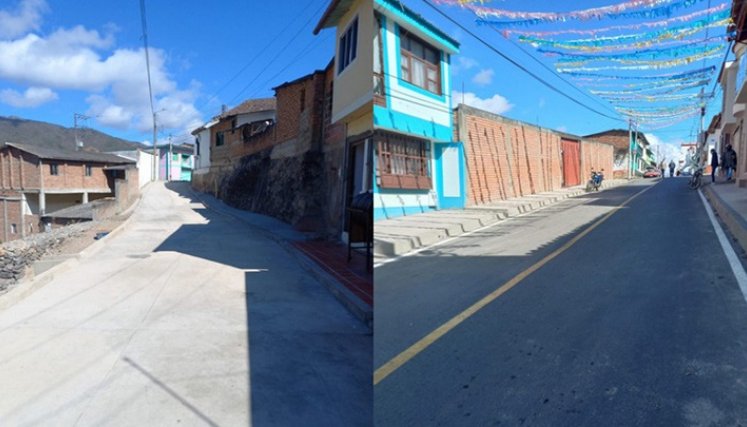 Fueron dadas al servicio dos calles en el casco urbano. Foto: Cortesía/La Opinión.