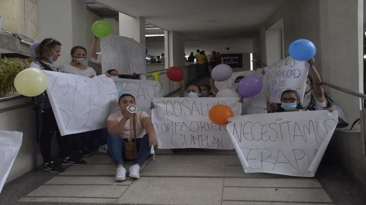 PROTESTA DE EPS. / Foto: Pablo Castillo / La Opinión 