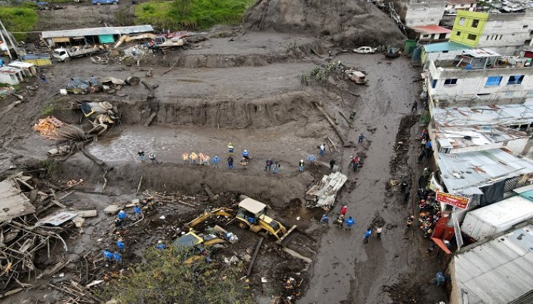 Aluvión ocasionó tragedia en Ecuador 