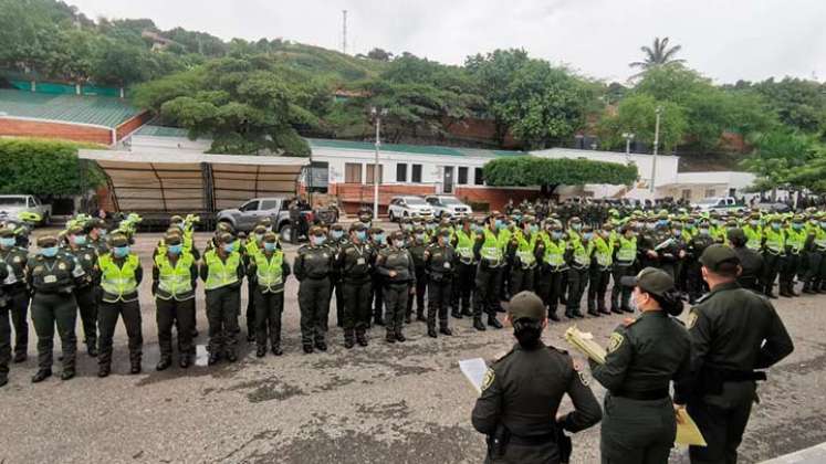 mas de 2.300 hombres cuidan a cúcuta./Foto cortesía