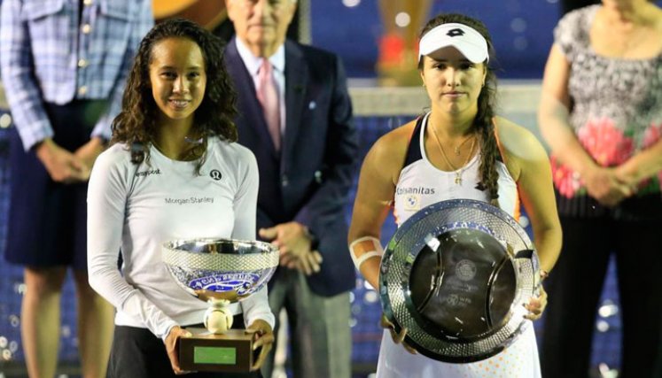 Leylah Fernández y Camila Osorio, final del Abierto GNP Seguros. 