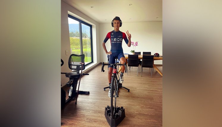 Egan Bernal, ciclista colombiano.