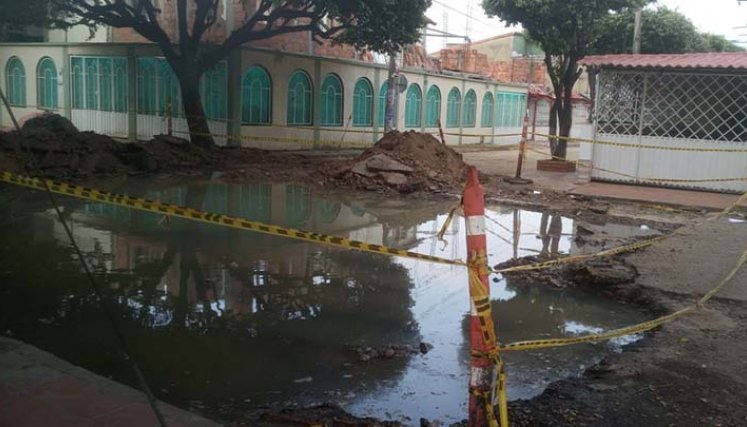 La reparación inició en febrero. 
