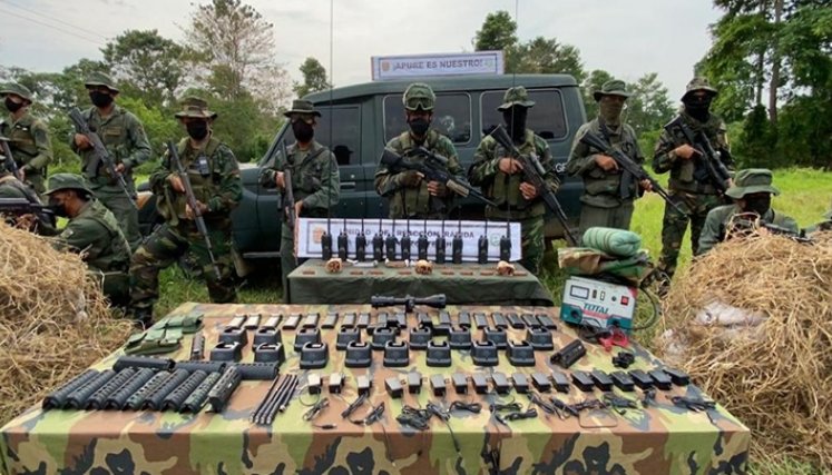 Las autoridades venezolanas han asegurado que en varias operaciones en Apure han logrado decomisar armas, explosivos y demás material de guerra.