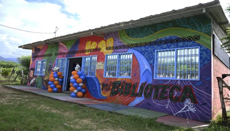 Biblioteca en Manuela Beltrán. / Foto: Jorge Gutiérrez / La Opinión 