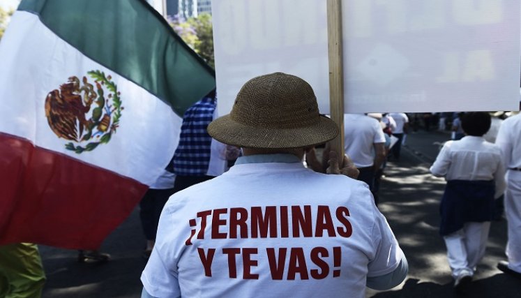 Protesta en México. / Foto: AFP 