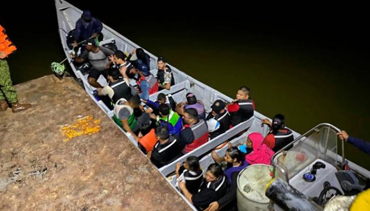 La embarcación fue llevada hasta Turbo por parte de la Armada Nacional