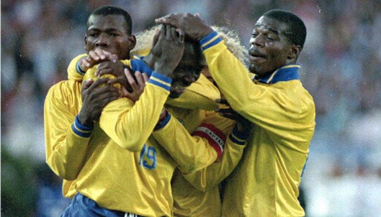 Selección Colombia con Freddy Rincón.