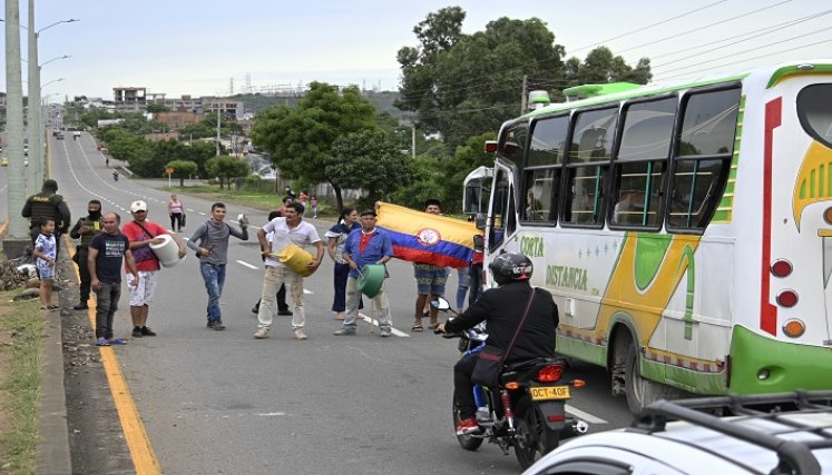 La protesta se desarrolló de manera pacífica. / Foto: Jorge Gutiérrez / La Opinión 