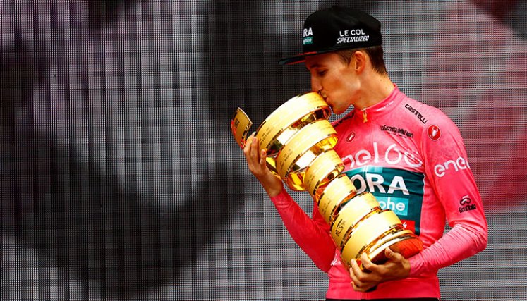 Jai Hindley, campeón del Giro de Italia. 
