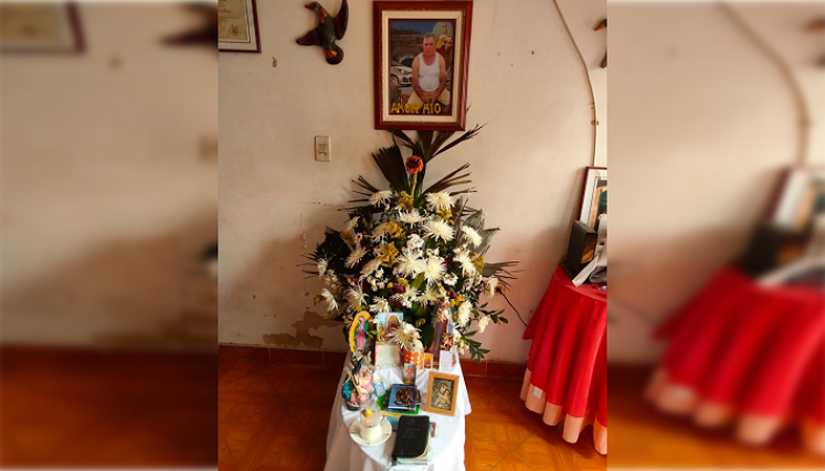 El gremio de conductores envió un arreglo floral a la vivienda de Hermides Blanco.