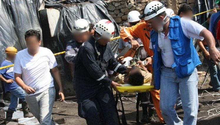 Explosión en una mina de Carbón.