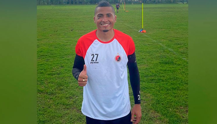 Domingo Ortiz, jugador del Cúcuta Deportivo. 