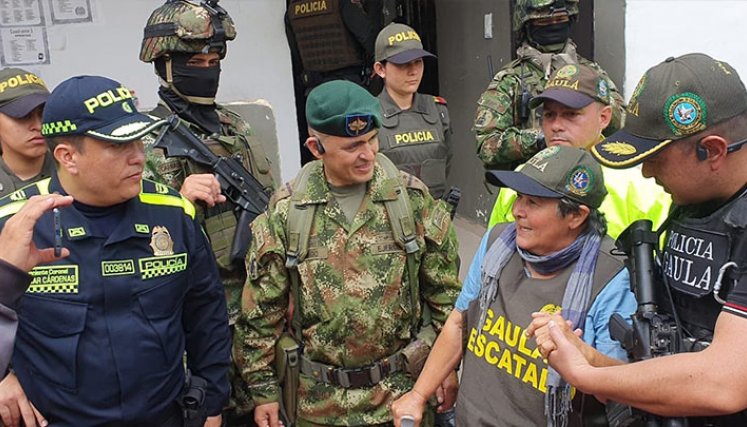Maestra liberada en zona rural de Ábrego./Foto