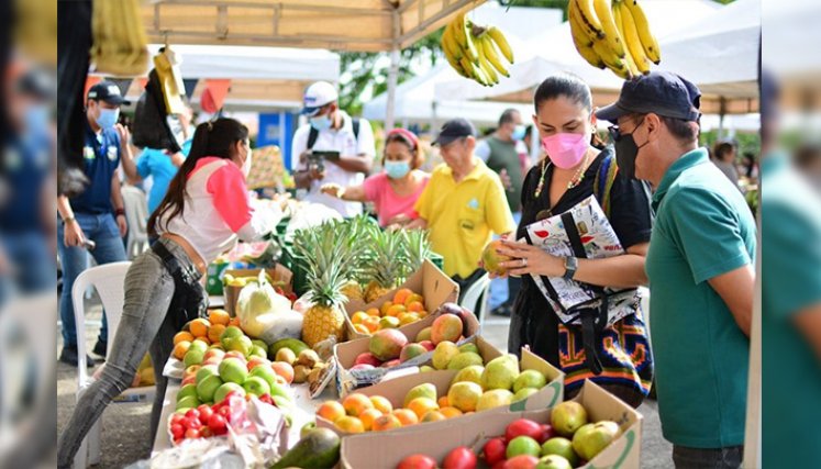 Mercado campesino se tomó la Alejandría./Foto: cortesía
