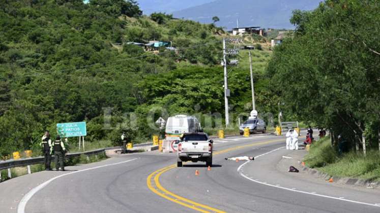 Mortal accidente en la vía a El Zulia./Foto: Jorge - La Opinión